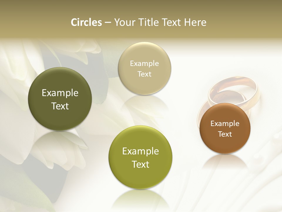 Bouquet White Jewelry PowerPoint Template