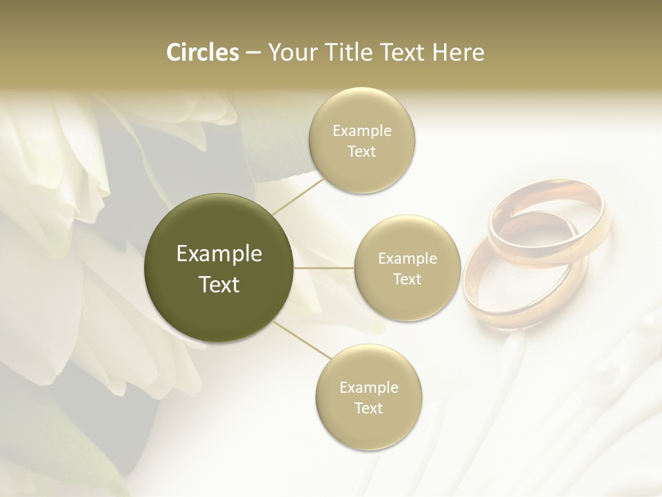 Bouquet White Jewelry PowerPoint Template