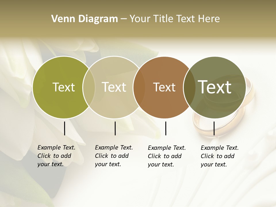 Bouquet White Jewelry PowerPoint Template