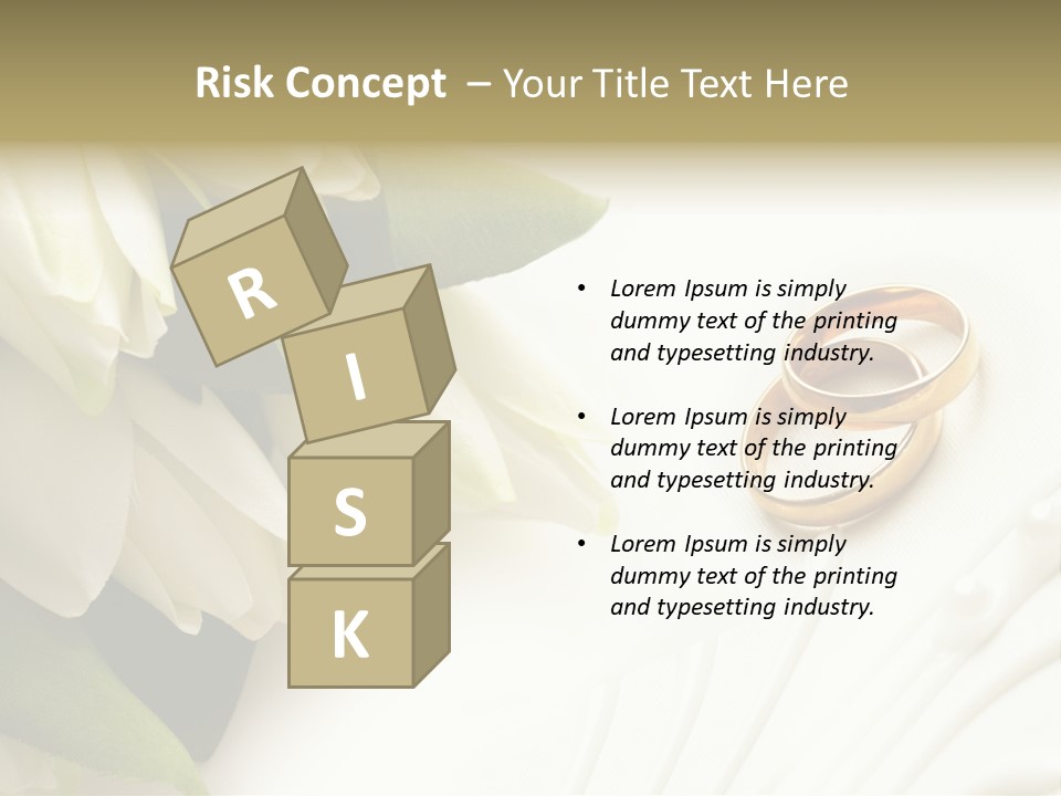 Bouquet White Jewelry PowerPoint Template