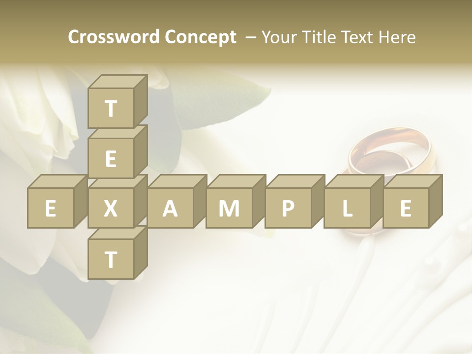 Bouquet White Jewelry PowerPoint Template