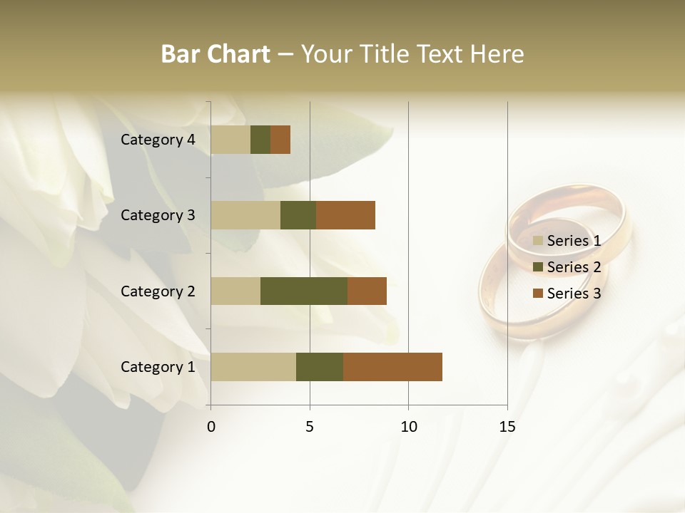 Bouquet White Jewelry PowerPoint Template