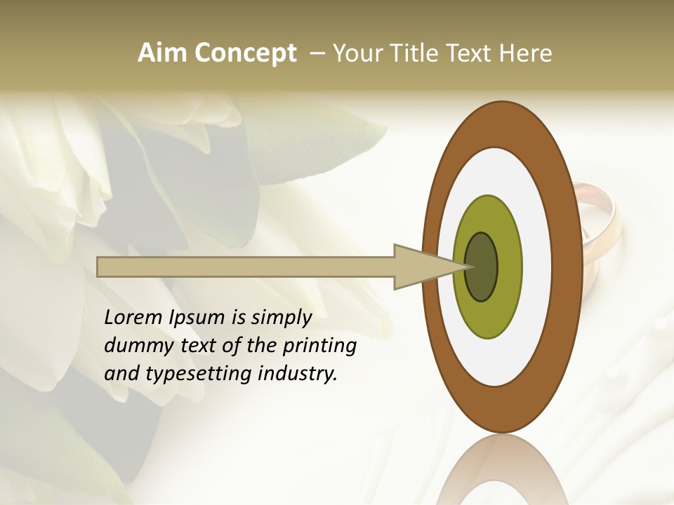 Bouquet White Jewelry PowerPoint Template