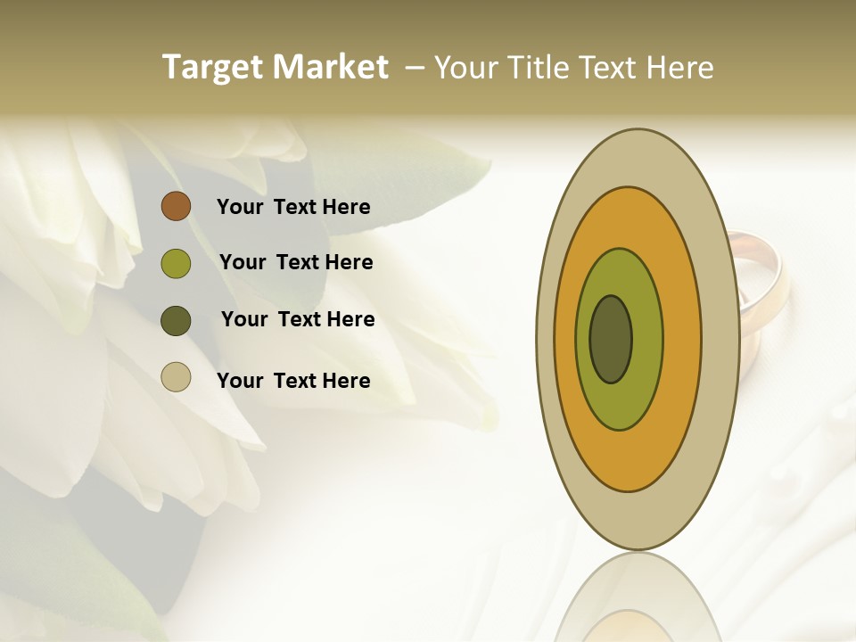 Bouquet White Jewelry PowerPoint Template