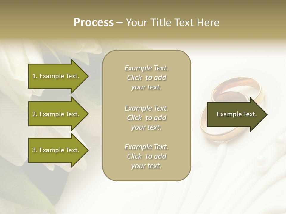 Bouquet White Jewelry PowerPoint Template