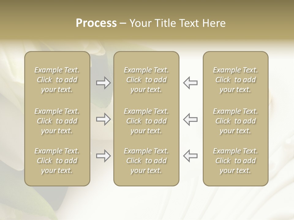 Bouquet White Jewelry PowerPoint Template