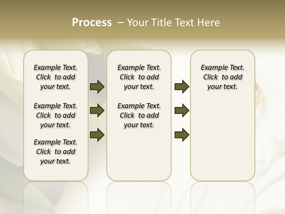 Bouquet White Jewelry PowerPoint Template