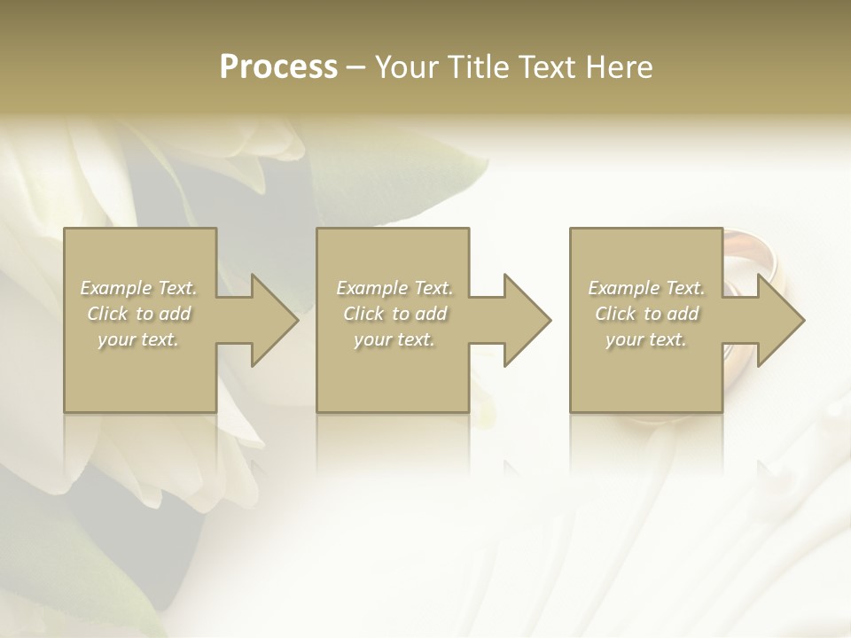 Bouquet White Jewelry PowerPoint Template