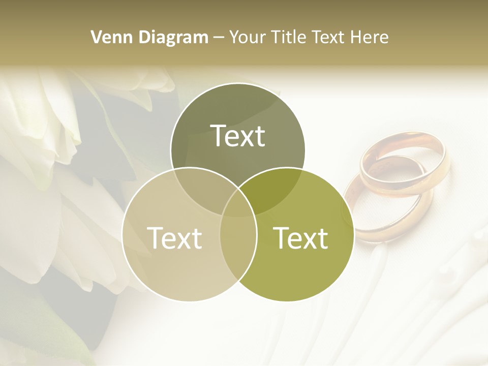 Bouquet White Jewelry PowerPoint Template