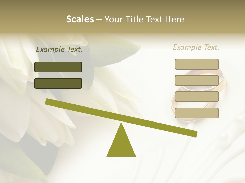 Bouquet White Jewelry PowerPoint Template