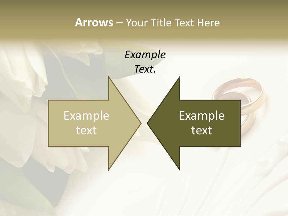 Bouquet White Jewelry PowerPoint Template