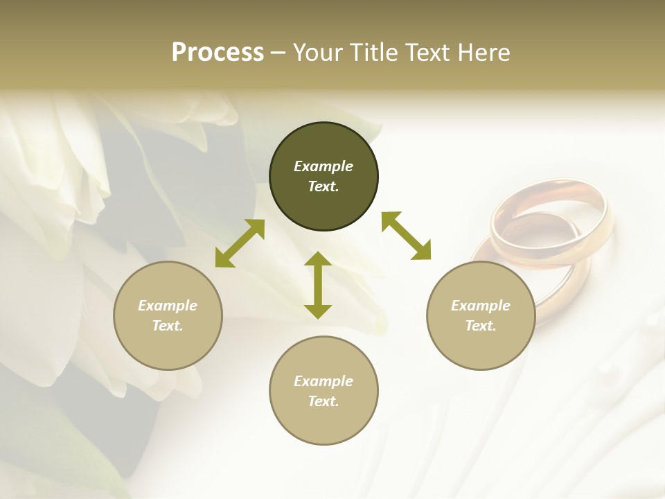 Bouquet White Jewelry PowerPoint Template