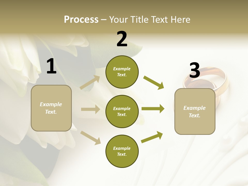 Bouquet White Jewelry PowerPoint Template