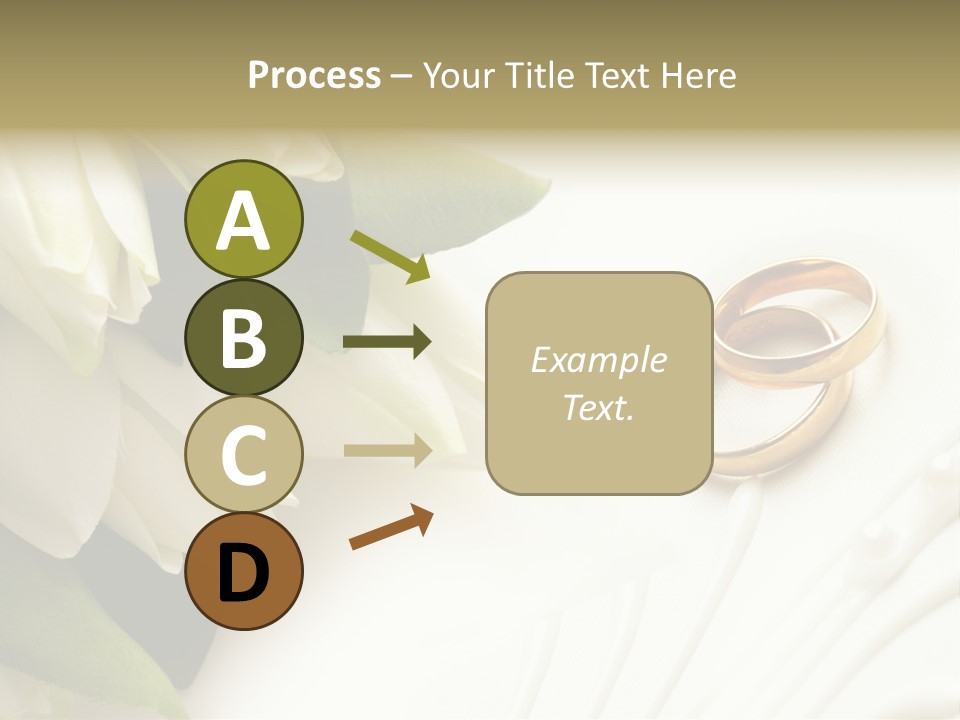 Bouquet White Jewelry PowerPoint Template