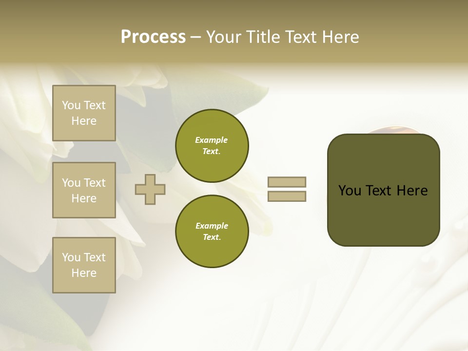 Bouquet White Jewelry PowerPoint Template