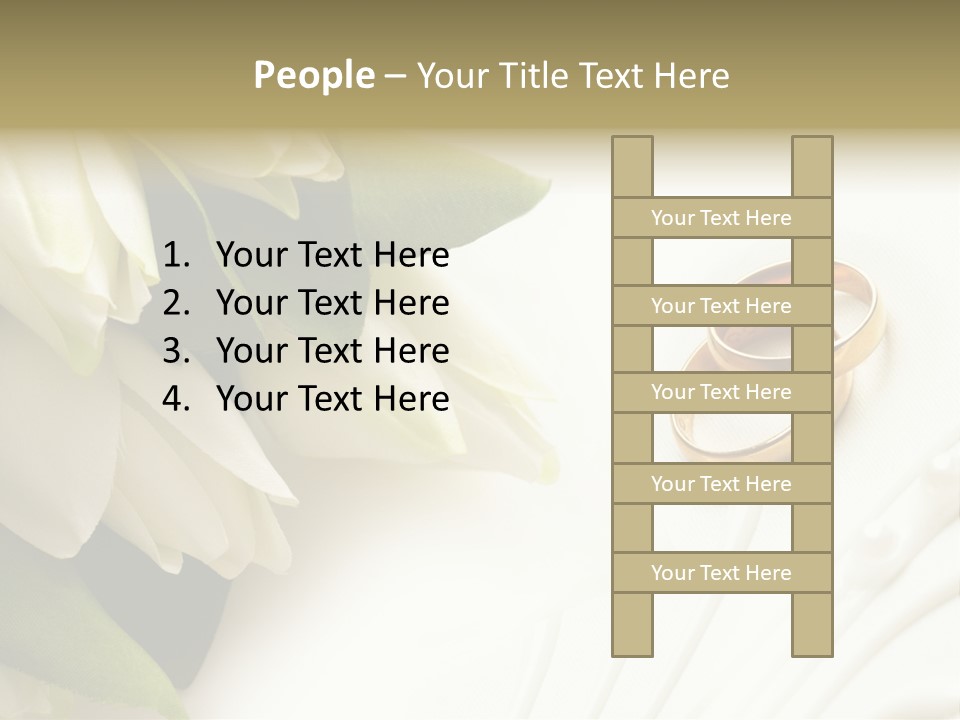 Bouquet White Jewelry PowerPoint Template
