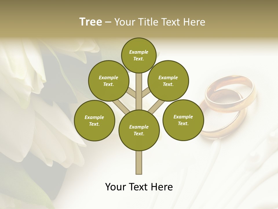 Bouquet White Jewelry PowerPoint Template