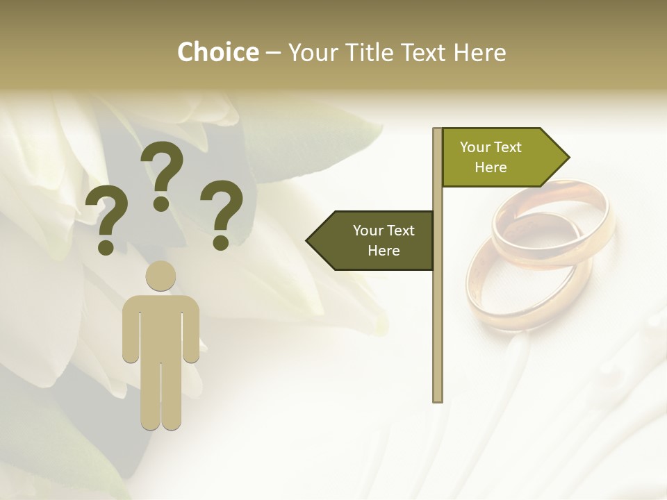 Bouquet White Jewelry PowerPoint Template