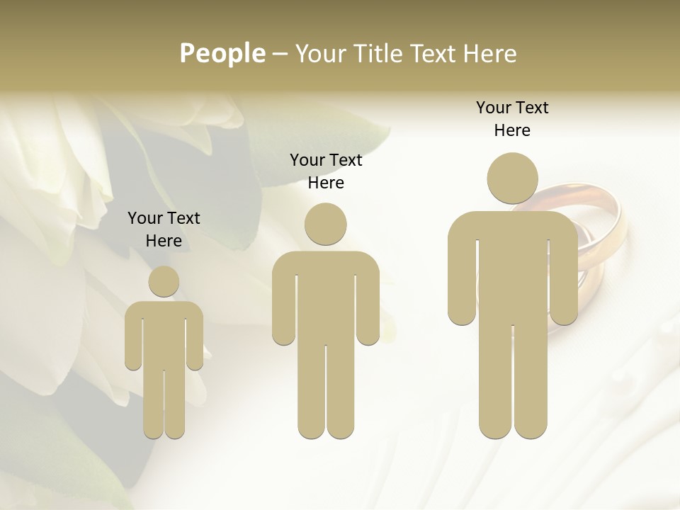 Bouquet White Jewelry PowerPoint Template