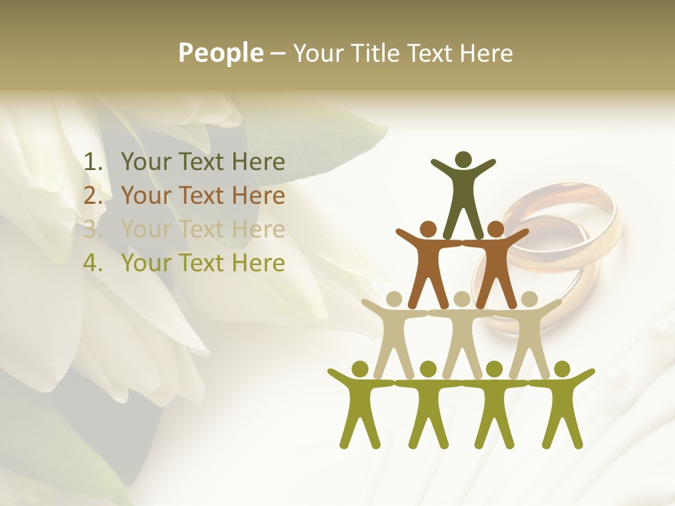 Bouquet White Jewelry PowerPoint Template