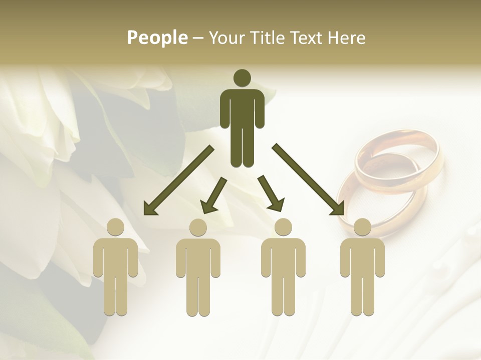 Bouquet White Jewelry PowerPoint Template