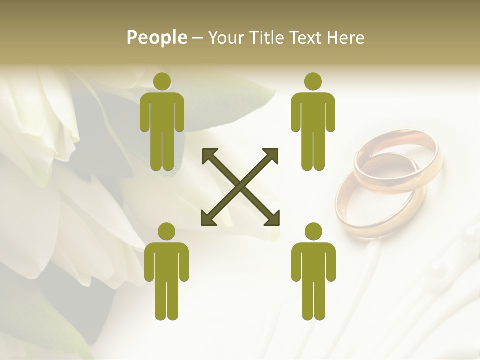 Bouquet White Jewelry PowerPoint Template