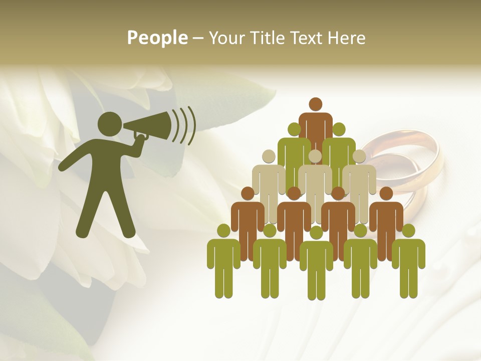 Bouquet White Jewelry PowerPoint Template