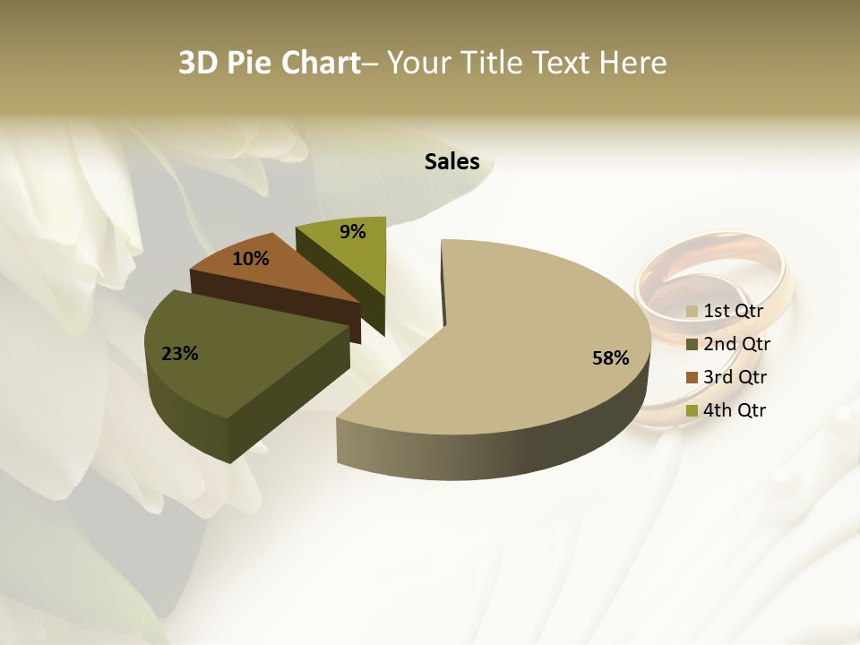 Bouquet White Jewelry PowerPoint Template