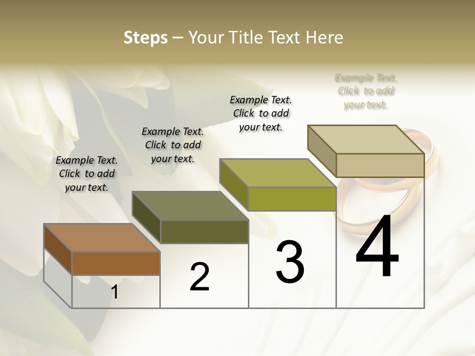 Bouquet White Jewelry PowerPoint Template