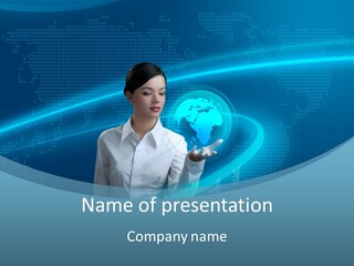 Professional Finger Girl PowerPoint Template