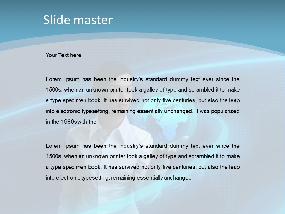 Professional Finger Girl PowerPoint Template