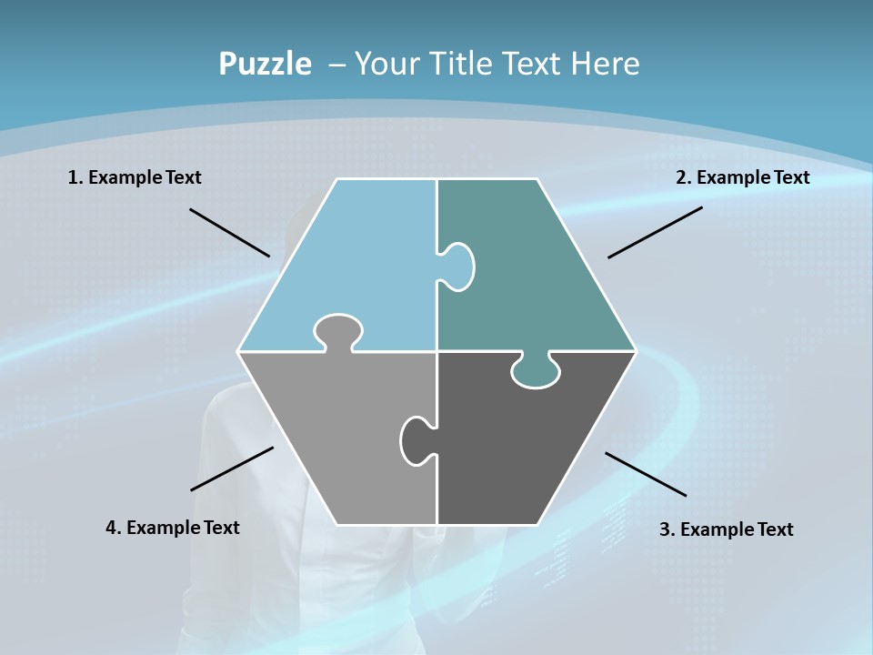 Professional Finger Girl PowerPoint Template