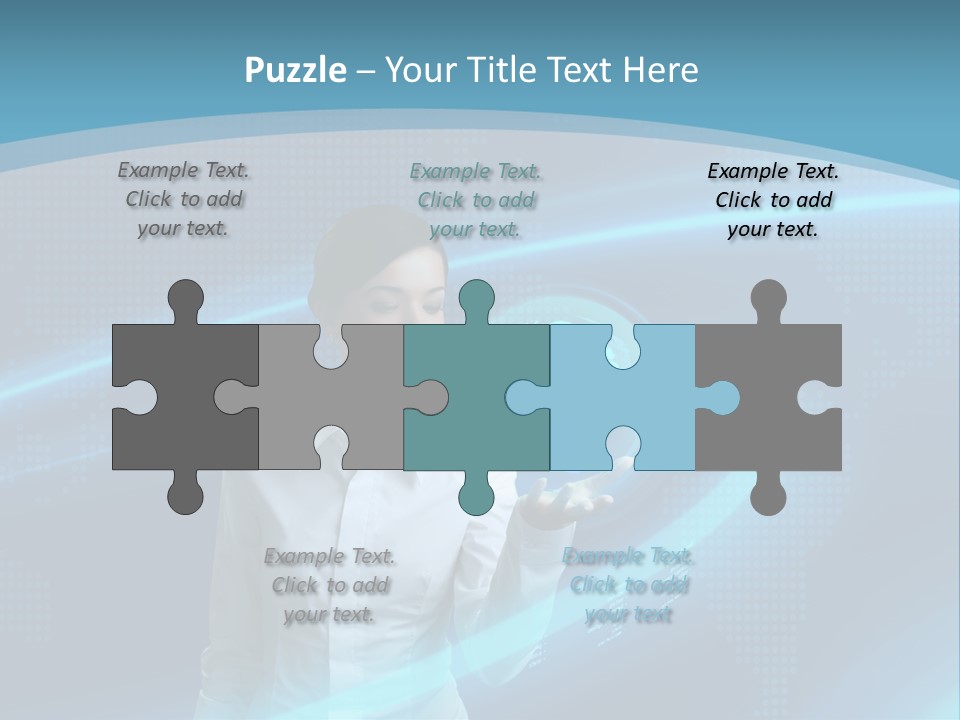 Professional Finger Girl PowerPoint Template