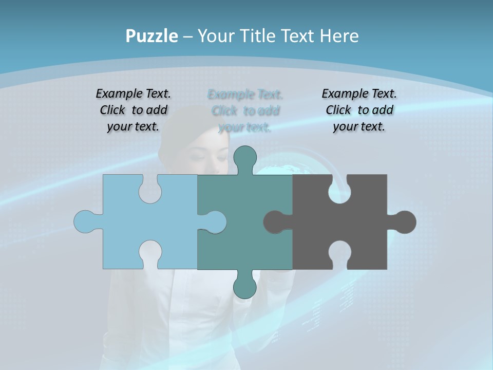 Professional Finger Girl PowerPoint Template