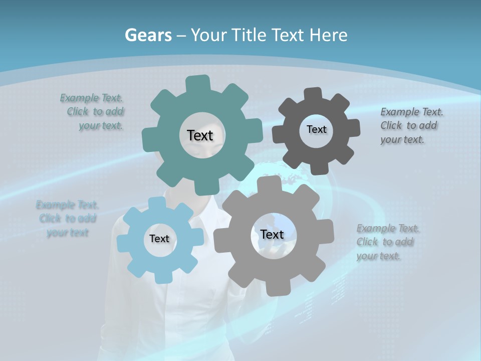 Professional Finger Girl PowerPoint Template