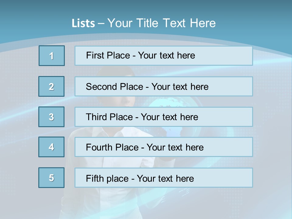 Professional Finger Girl PowerPoint Template