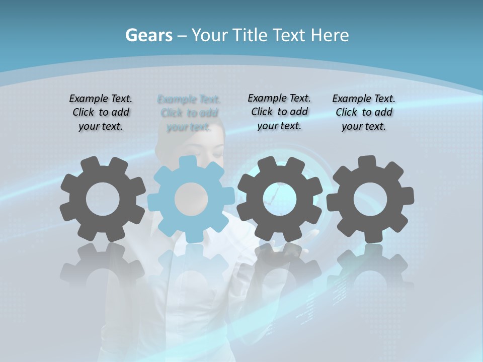 Professional Finger Girl PowerPoint Template