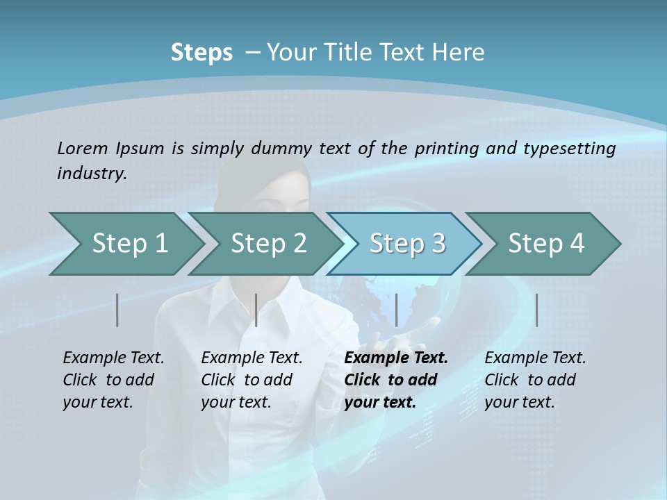 Professional Finger Girl PowerPoint Template