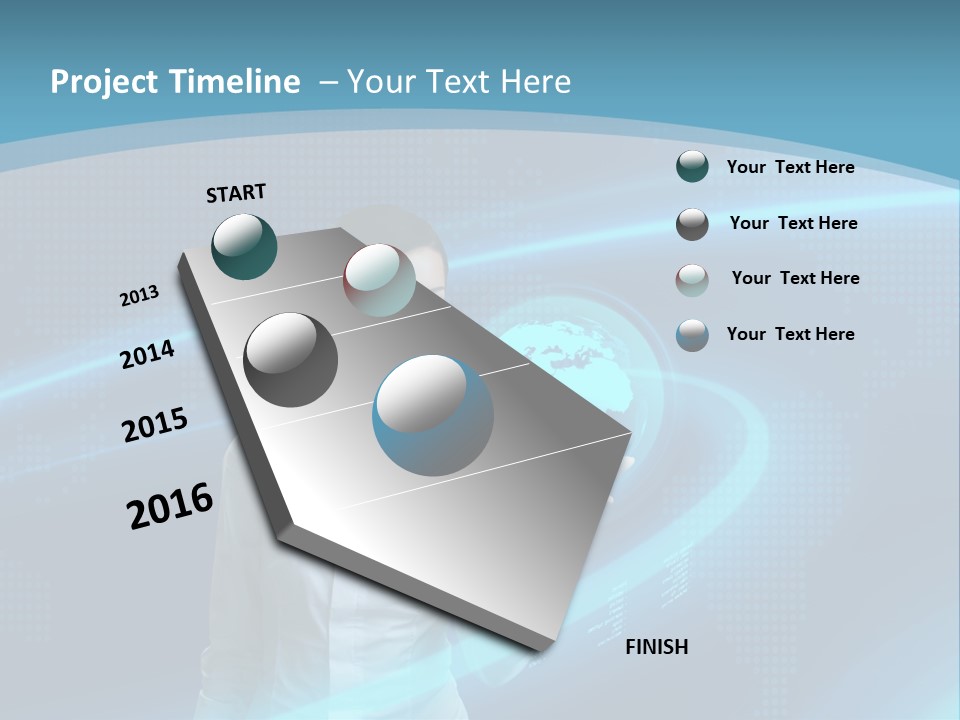 Professional Finger Girl PowerPoint Template