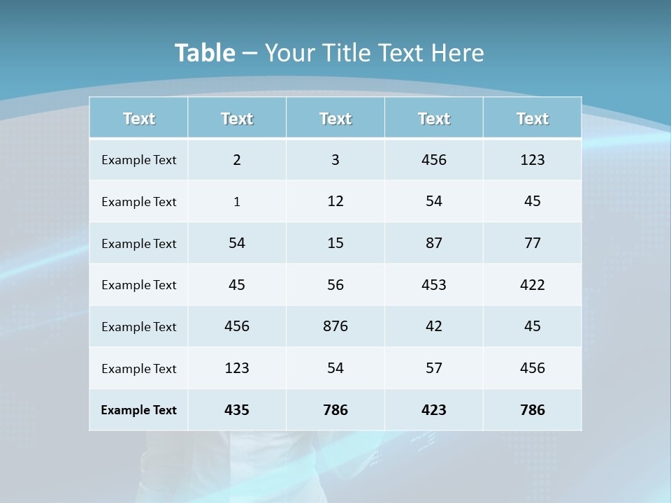 Professional Finger Girl PowerPoint Template