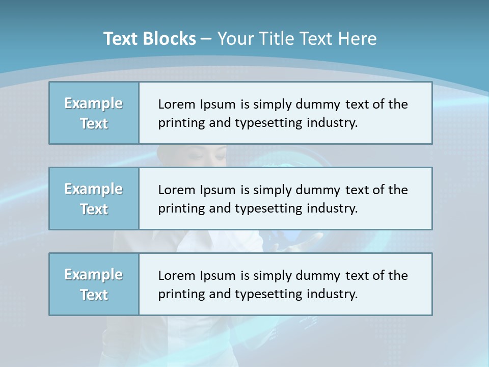 Professional Finger Girl PowerPoint Template