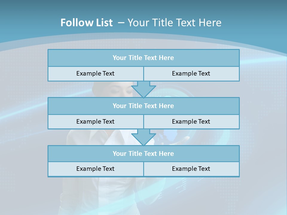 Professional Finger Girl PowerPoint Template