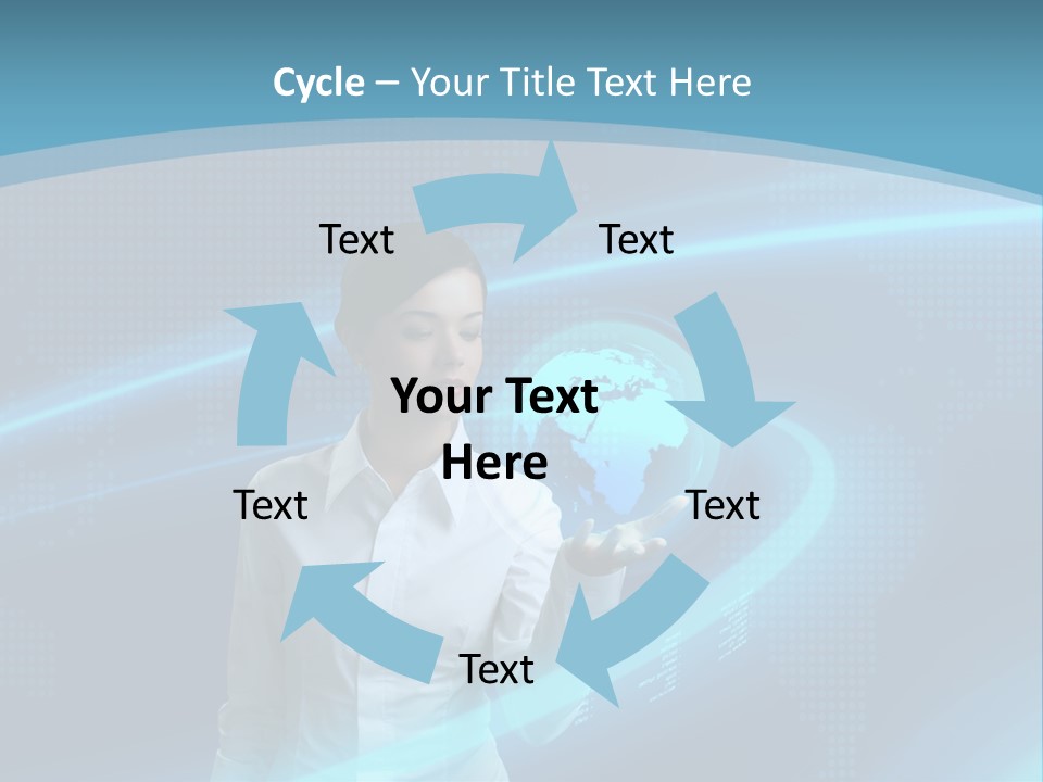 Professional Finger Girl PowerPoint Template