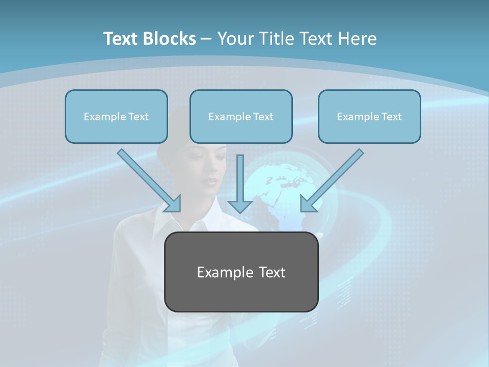 Professional Finger Girl PowerPoint Template