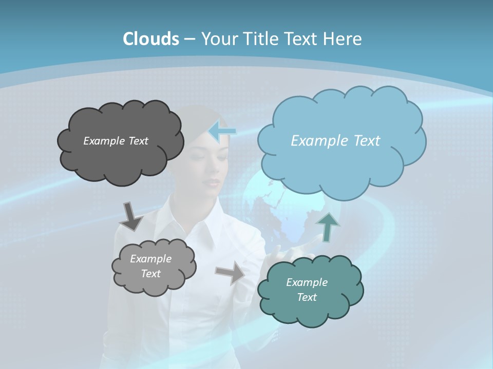 Professional Finger Girl PowerPoint Template