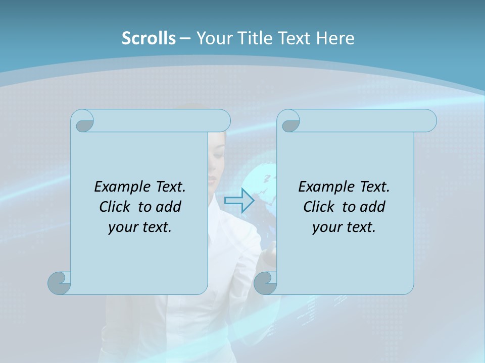 Professional Finger Girl PowerPoint Template