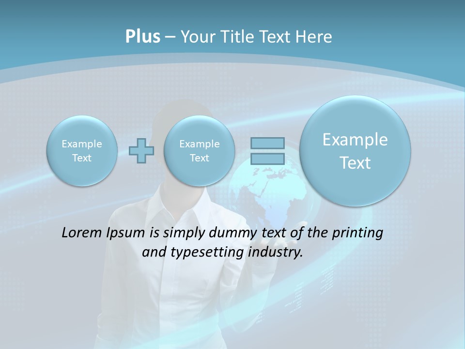 Professional Finger Girl PowerPoint Template