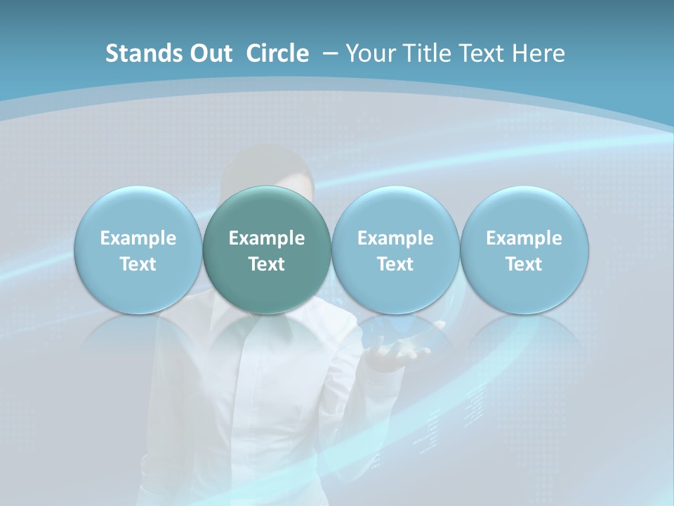 Professional Finger Girl PowerPoint Template