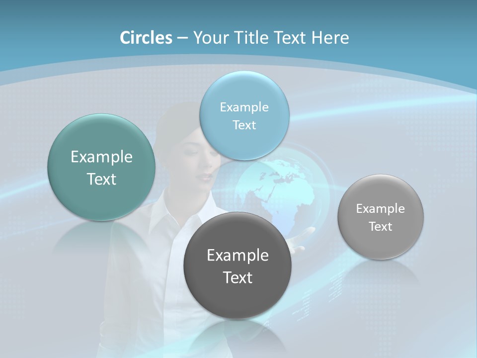 Professional Finger Girl PowerPoint Template