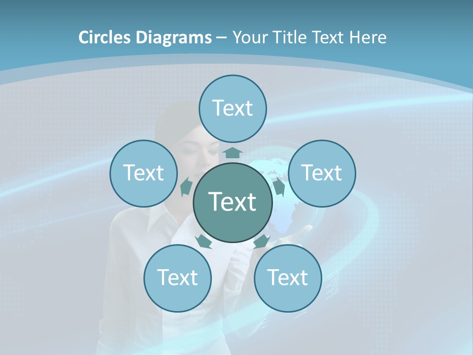 Professional Finger Girl PowerPoint Template